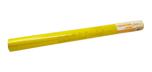 Forro Adhesivo Janel Kristal Amarillo Rollo 45cm X 1.5m 1 Pz