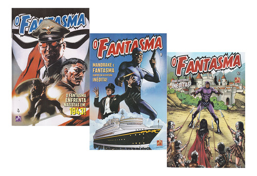 O Fantasma: Volume 4 | Volume 9 | Volume 12, De Tony De Paul., Vol. Kit 3 Volumes. Editorial Editora Mythos, Capa Mole Em Português, 2021