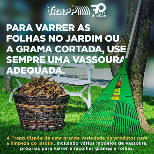 Imagem 3 de 4 de Vassoura Ancinho Verde Com Cabo Trapp Vs 7830