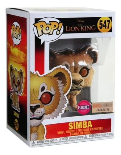 Pop! Funko Simba #547 Exclusivo Box Lunch Aterciopelado