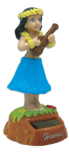 Hula Girl Con Ukelele Solar Doll