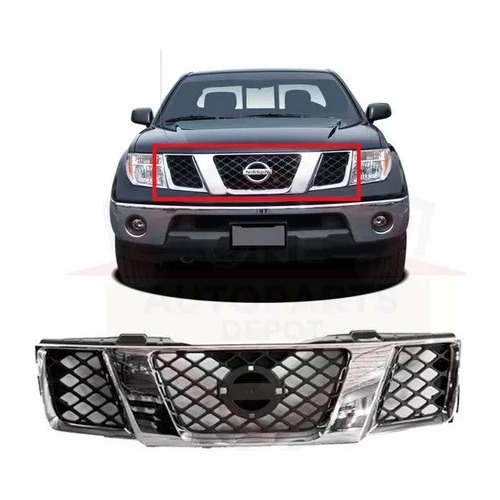 Rejilla Central Cromada Navara Nissan New Frontier 2010-2015