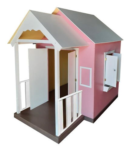 Casinha De Brinquedo Com Varanda Rosa - Criança Feliz