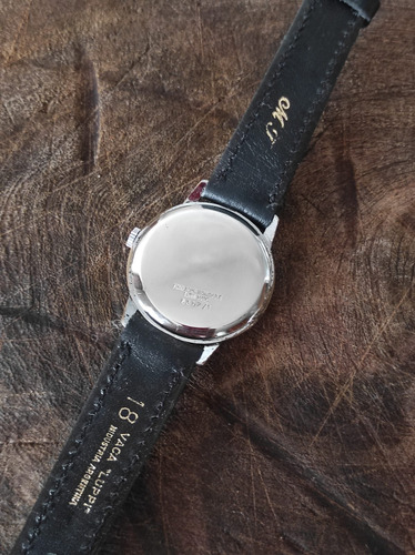 Reloj Renis 17 Rubis ( Oportunidad ) Swiss Coleccion Negro Plateado Champagne (Usado)