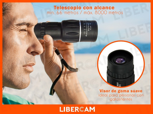 Imagen 8 de 10 de Telescopio Monocular Portatil Visor Potente Largo Alcance