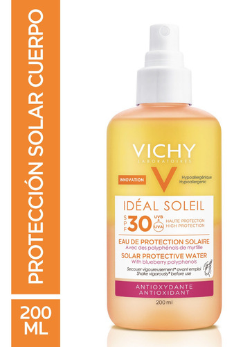 Vichy Ideal Soleil Agua Solar Protectora 30fps Antioxidante