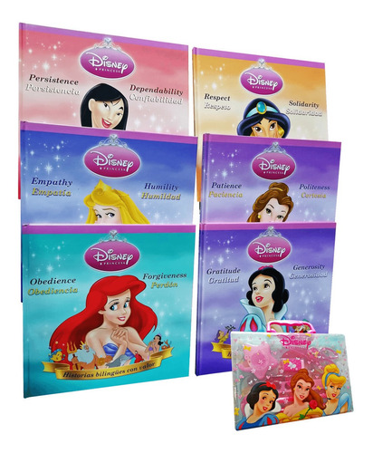 Disney Princesas Historias Bilingües 6 Volúmenes 