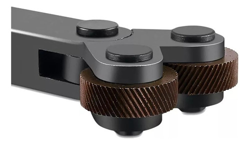 Herramienta De Moleteado De Torno Metal De Doble Rueda 7pcs