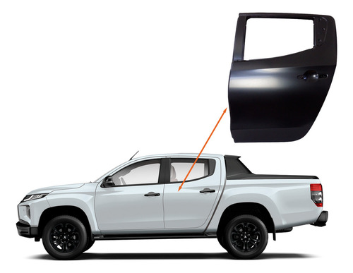 Puerta Trasera Izquierda Mitsubishi L200 2019-2023 P/pintar