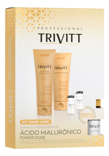 Kit Trivitt Home Care Acido Hialuronico 2 Ampolas 4 Itens