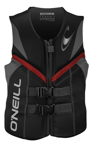 Chaleco Salvavidas O'neill Wetsuit Negro-grafito-rojo Peq...