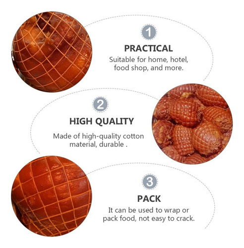 4 Rollos De Malla For Carne Algodón Jamón Calcetín Elástico