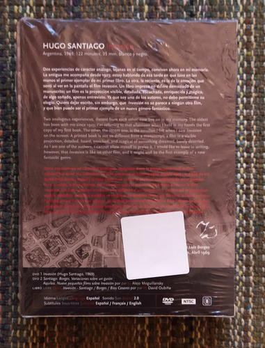 Jorge Luis Borges Adolfo Bioy Casares Invasion Libro+2 Dvd