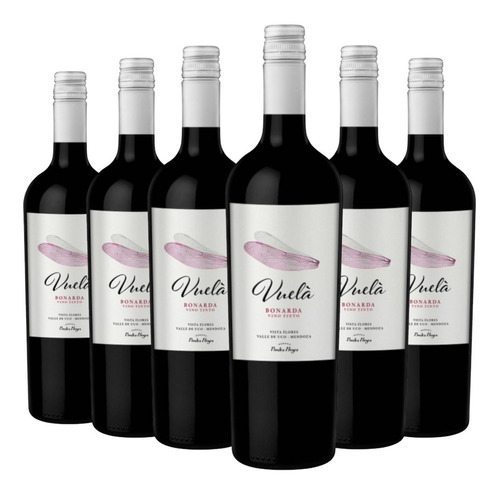 Vino Vuela Tinto Bonarda Caja X 6 X 750ml. Piedra Negra