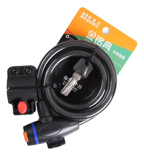 Candado De Cable Con Tira Antirrobo For Bicicleta