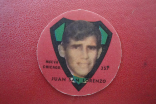 Figuritas Idolos Año 1962 Juan San Lorenzo 357 Nueva Chicago