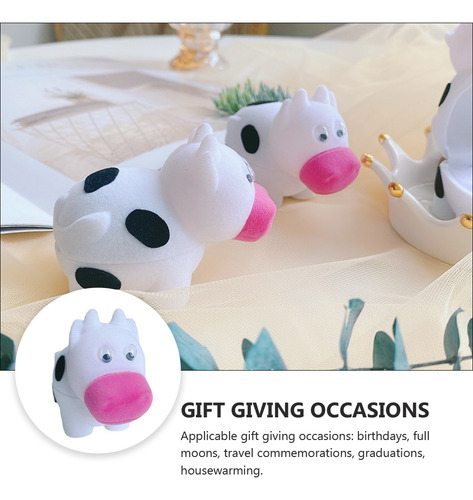 Caja Creativa Con Forma De Vaca Para Dedo, Propuesta De Boda