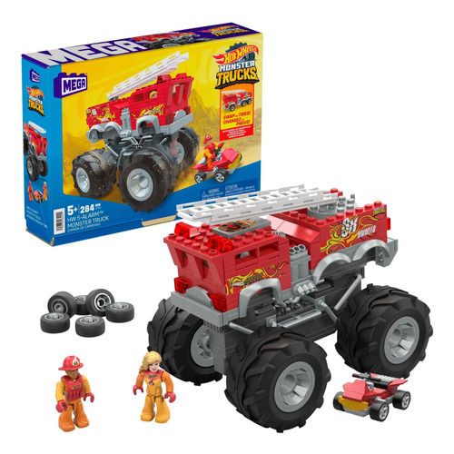 Megaconstrux - Hw Monster Trucks 5-alarm Hhd19