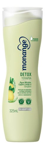 Shampoo Monange Detox Terapia Frasco 325ml