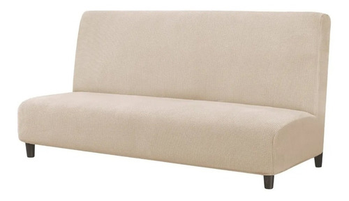 Cubre Futon 155x200 Cuadrille Elástico Funda Futón Diamac Color Beige