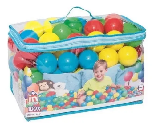 100 Pelotas De Colores Juguete Playa Niños Piscina Plásticas