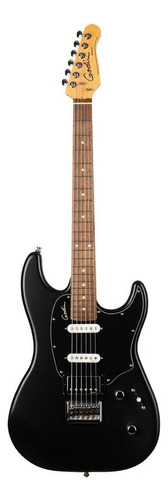 Guitarra eléctrica Godin Session HT solidbody de arce plateado matte black semibrillante con diapasón de laurel indio