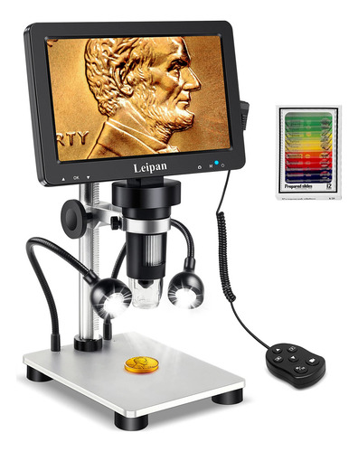 Microscopio Leipan Digital Lcd 7 1200x 12 Mp Con Pantalla