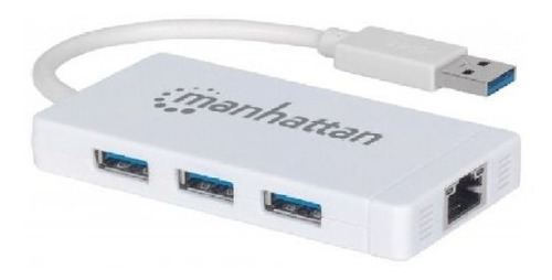 Hub Manhattan Gigabit Usb V3.0 + Hub 3 Puertos Usb 507578 /v /vc