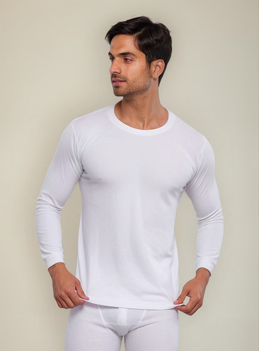 Playera Termica Para Hombre Manga Larga 100% Algodon