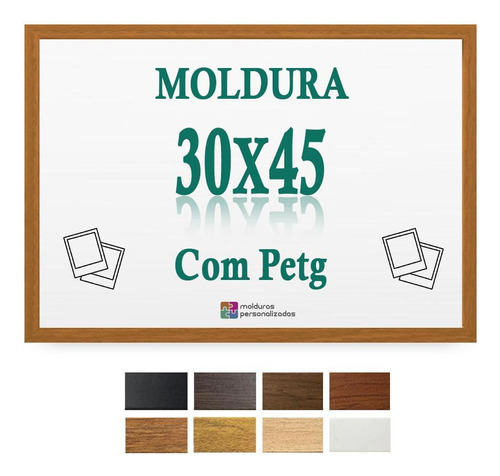 Moldura Oncinha 30x45 Cm Para Folha Impressão Poster Petg