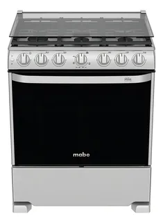 Estufa Piso Mabe 30 Inoxidable 6 Parrillas Dem7672cfix1 Color Plata/Negro Tipo de conexión Gas envasado