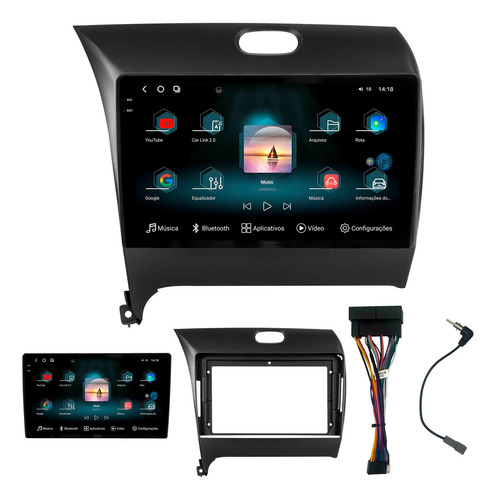 Multimidia Aikon Fóton G3 Cerato 2013 A 2019 12+256gb 2k 9p
