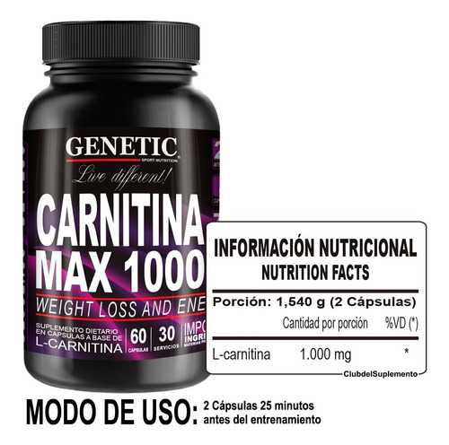 Masa Muscular Definida Glutamina Creatina Carnitina Genetic