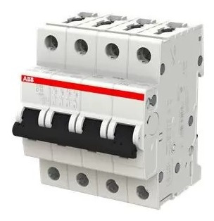 Interruptor Termomagnético Abb 4p 10a 6ka Curva C - S204-c10