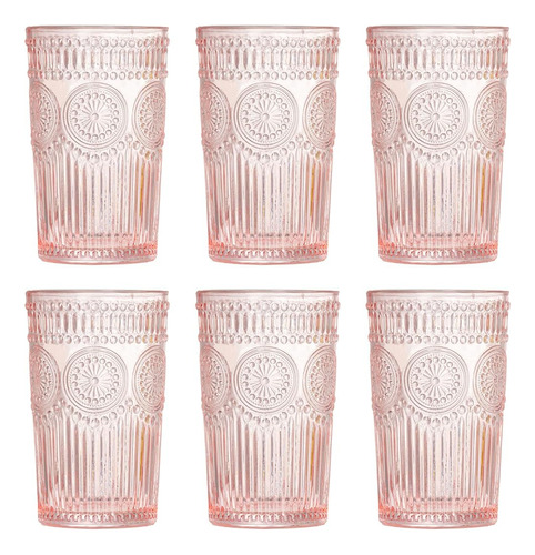 Vasos Románticos De Cristalería Vintage - Juego De Vasos En 