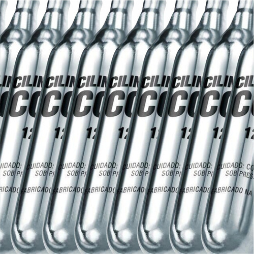20x Cilindro Co2 12g Alta Pressão Bbs Airgun Airsoft