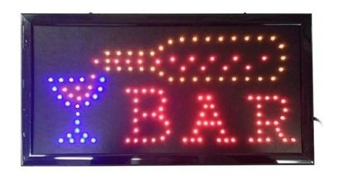 Aviso  Led Bar Luminoso 48×25 Cms