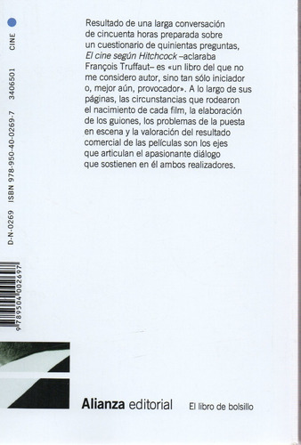El Cine Según Hitchcock - Truffaut - Alianza