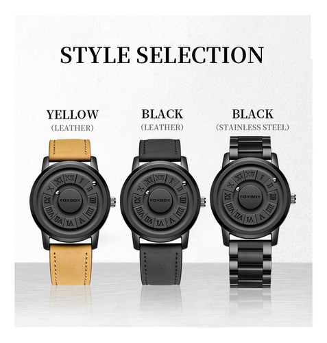 Reloj De Pulsera Impermeable Magnético Foxbox Fb0047