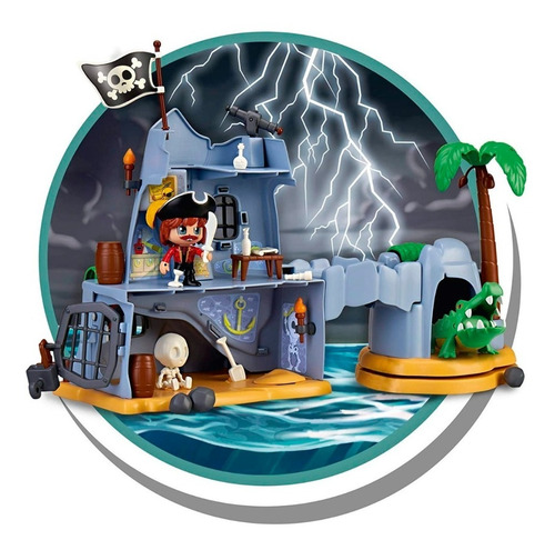 Imagen 5 de 6 de Pinypon Action Playset Isla Pirata C/fig Y Accesorios 15637