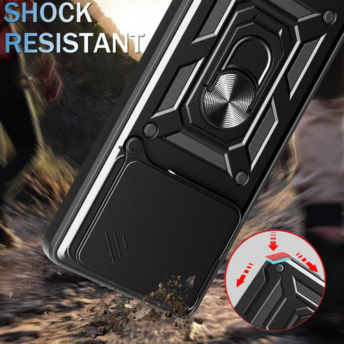 Funda Para Xiaomi Poco F7 Ultra F7 Pro, Cámara Deslizante, Anillo De Protección, Soporte, A Prueba De Golpes, Cubierta Trasera Para Poco F7 Pro Capa