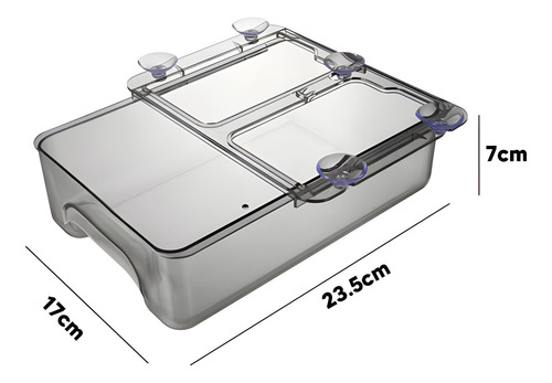 Cajón De Heladera Transparente Colgante Y Aplilable