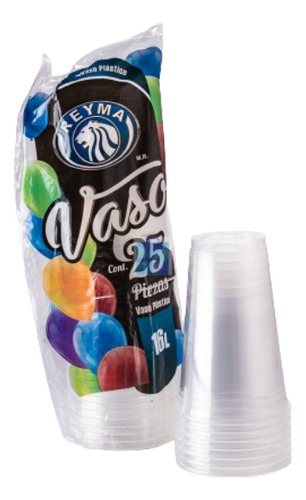 Vasos De Plástico Reyma 16 Largo 25 Pzas