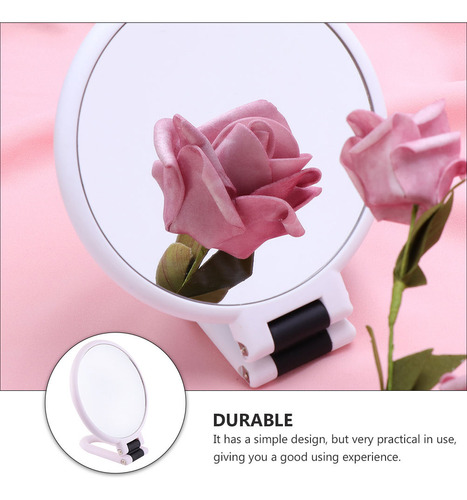 Espejo De Maquillaje, Espejo Plegable De Doble Cara Para W