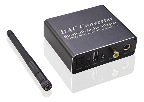 Convertidor De Audio Digital A Analógico Receptor Bluetooth