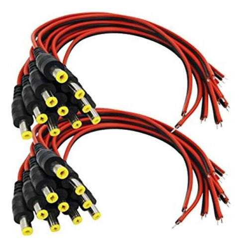 Igreeman 20 Pack Macho Dc Power Pigtail Cables Con