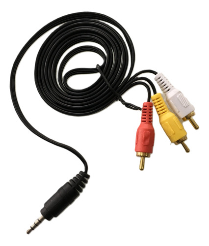 Cable Tripolar Audio Video De Conector 3.5 Mm A 3 Rca Macho