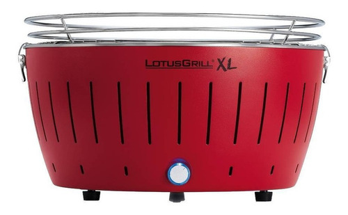 Parrilla móvil LotusGrill XL 257mm de alto y 435mm de diámetro roja fuego
