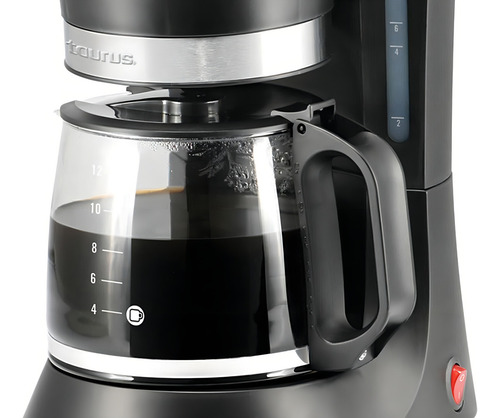 Cafetera Coffeemax 12 Tazas Taurus Platinum 700 W Negra 120v