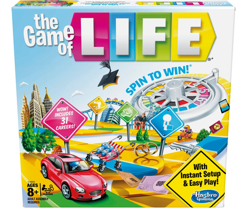 Hasbro Gaming The Game Of Life Juego De Mesa, Juegos Familia